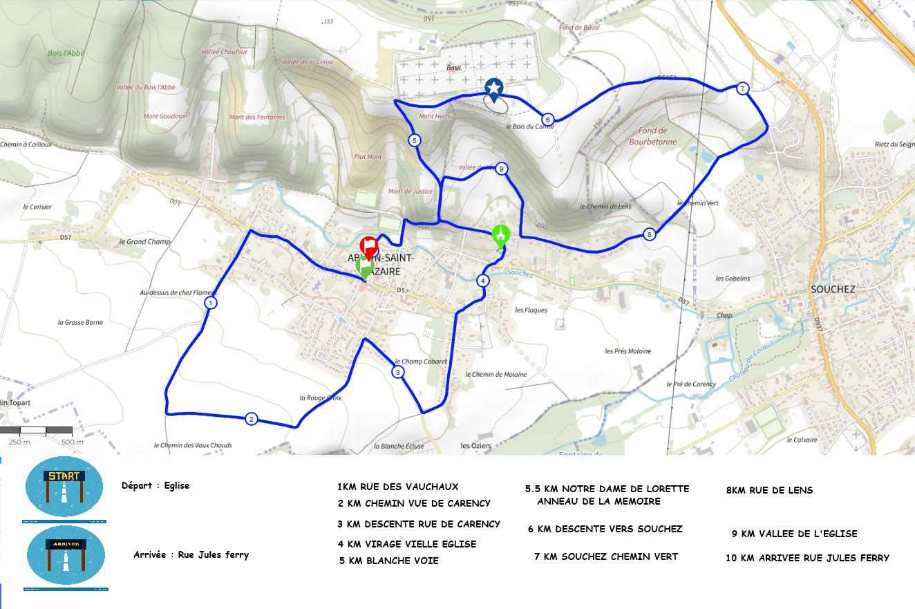 Trace 10 km